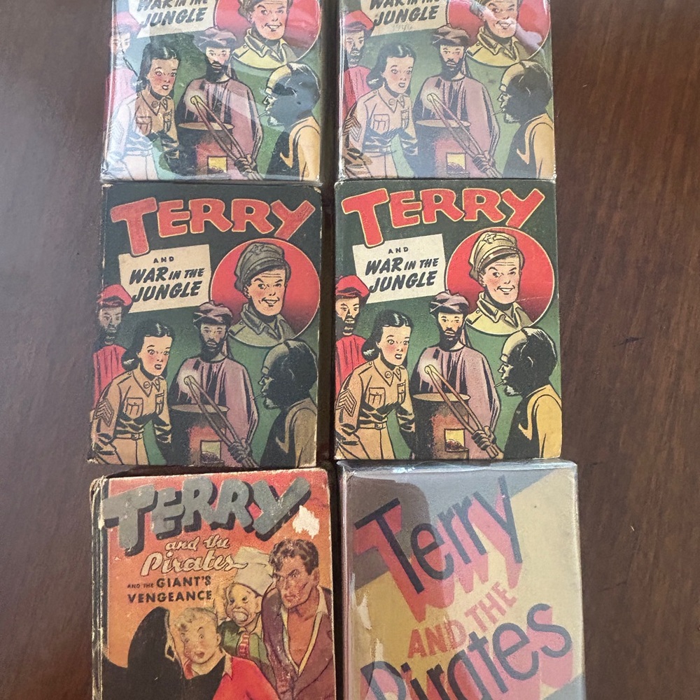 Vintage Comic Better Little Books Set - Terry and the Pirates circa 1940s